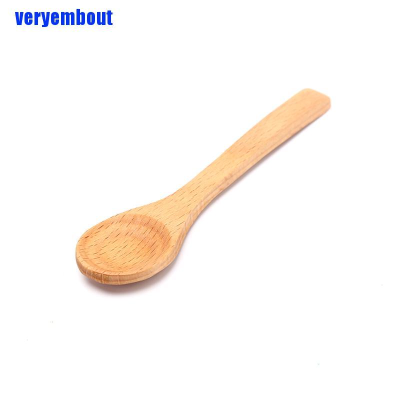 1 Muỗng Gỗ Tre Tròn Uống Trà, Cà Phê, Muối