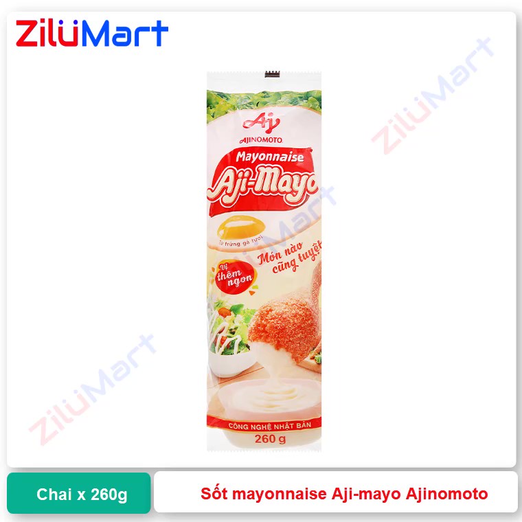 Sốt mayonnaise Aji-mayo Ajinomoto loại 260g