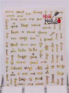 Sticker hoa - Phụ kiện Nail
