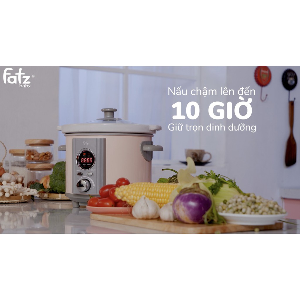 Nồi nấu chậm thông minh hẹn giờ 2.5L Fatz Baby - SLOW 4 - FB9215MT / FB9215MH