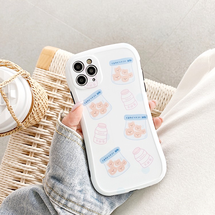 Ốp lưng iphone Bánh gấu IMD viền cong dày dặn 5/5s/6/6plus/6s/6splus/7/7plus/8/8plus/x/xr/xs/11/12/pro/max/plus/promax | BigBuy360 - bigbuy360.vn