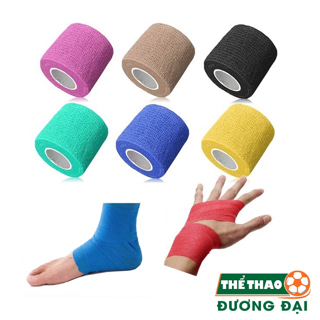 Băng Keo Vải Thể Thao 5Cm, Băng Keo Vải Quấn Cơ Thể Thao - Hỗ Trợ Chấn Thương Cổ Tay, Cổ Chân, Ngón Tay