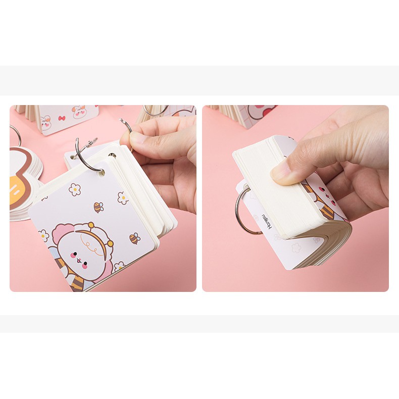 Flashcard Khổ Lớn MeoMeo 80 Tờ 7x7cm Cute