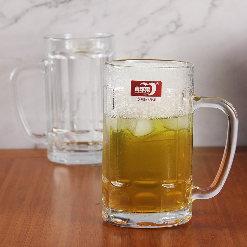 Ly thủy tinh có quai cầm Deli 410ml TDC-ZB18 chuyên làm ly uống BIA | Đạt chuẩn ISO9001