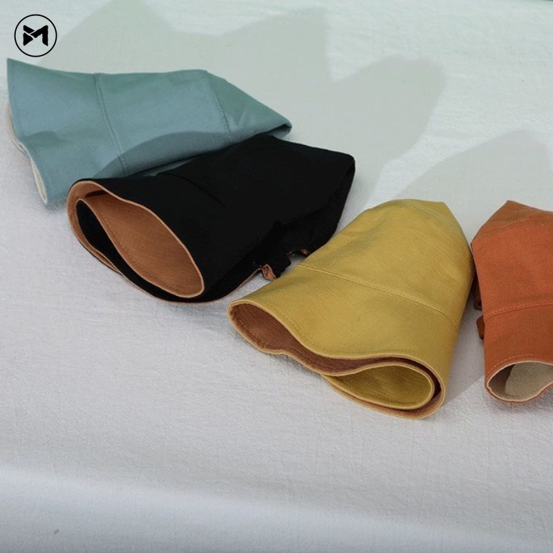Nón Tai Bèo Hai Mặt Màu Trơn Chống Nắng Bảo Vệ Khỏi Tia UV