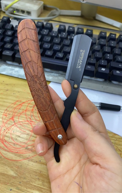 Cán dao cạo gỗ KW07