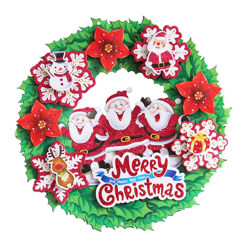 Sticker Noel, Người Tuyết, cây thông Noel nổi 3D cực xinh rang Trí Nghệ Thuật Mùa Giáng Sinh - VPP Brendo