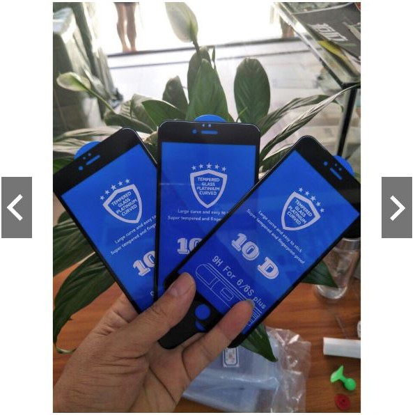 Combo 500 kính cường lực 10D cho iphone full viền, chống bám vân