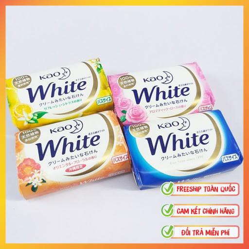 [Hàng Nhật Chuẩn] Xà Phòng Tắm Trắng KAO White Nhật Bản | Xà Bông KAO White - 130g