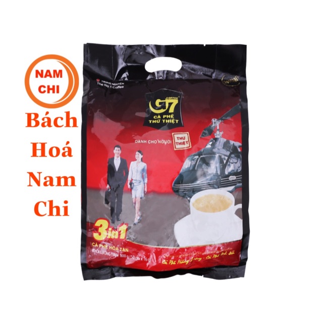 Cà Phê Trung Nguyên G7 3in1 Túi Lớn 50 Gói x 16g Date 01/2021