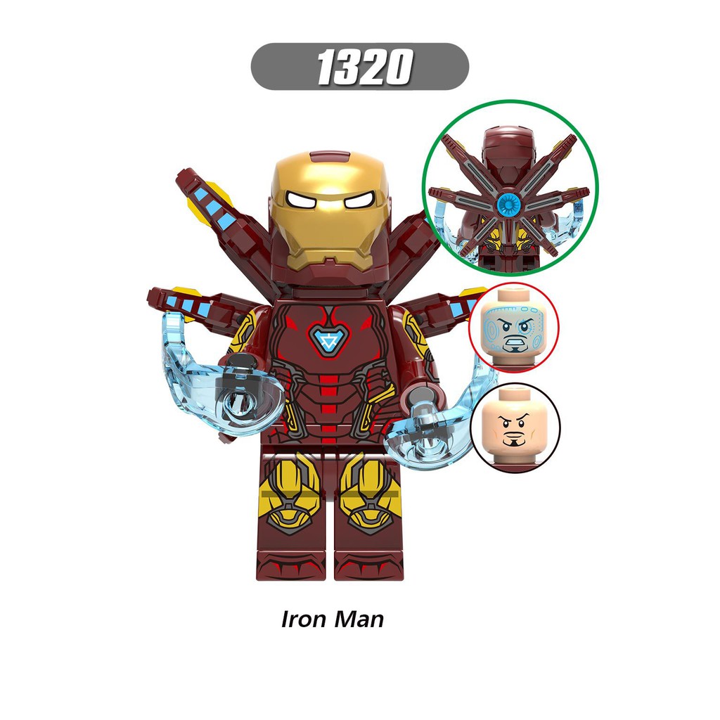 Minifigures Endgame Các Nhân Vật Siêu Anh Hùng Mark85 Iron Man MK85 Ant-Man War Machine X0265