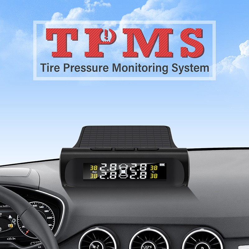 Hệ Thống Giám Sát Áp Suất Lốp Xe Hơi Tpms Màn Hình Lcd Hiển Thị Cảm Biến Áp Suất Tự Động Tmps