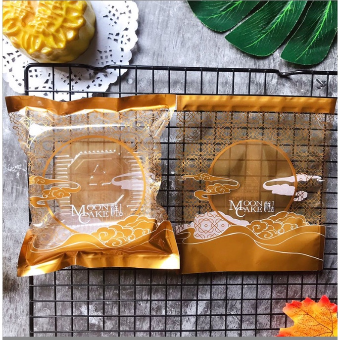 Túi Trung thu chữ MOON CAKE cho bánh 125g 150g 13.5x15.5cm