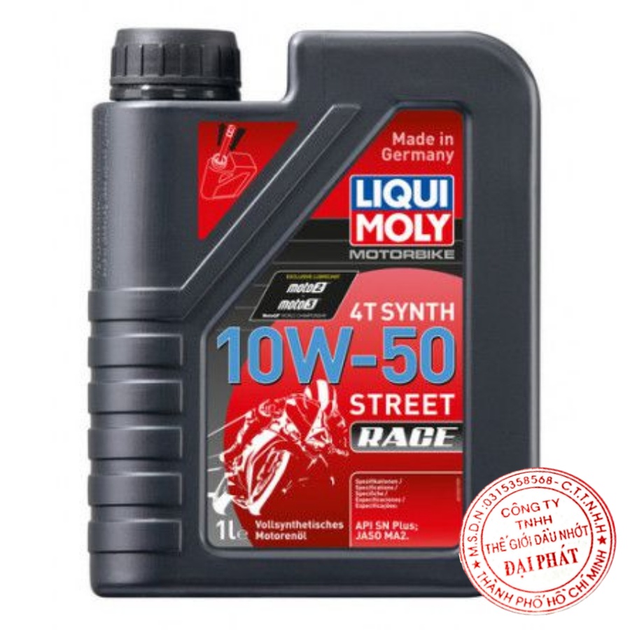 GIÁ TỐT - dầu nhớt nhập khẩu 100% từ đức liqui moly street race 10w50 1L