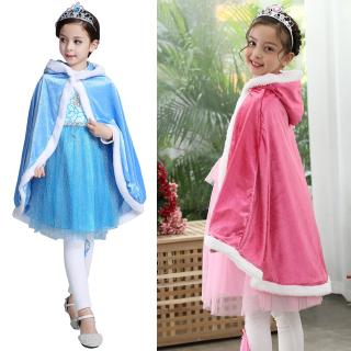Áo choàng công chúa có mũ trùm đầu dễ thương cho bé gái
