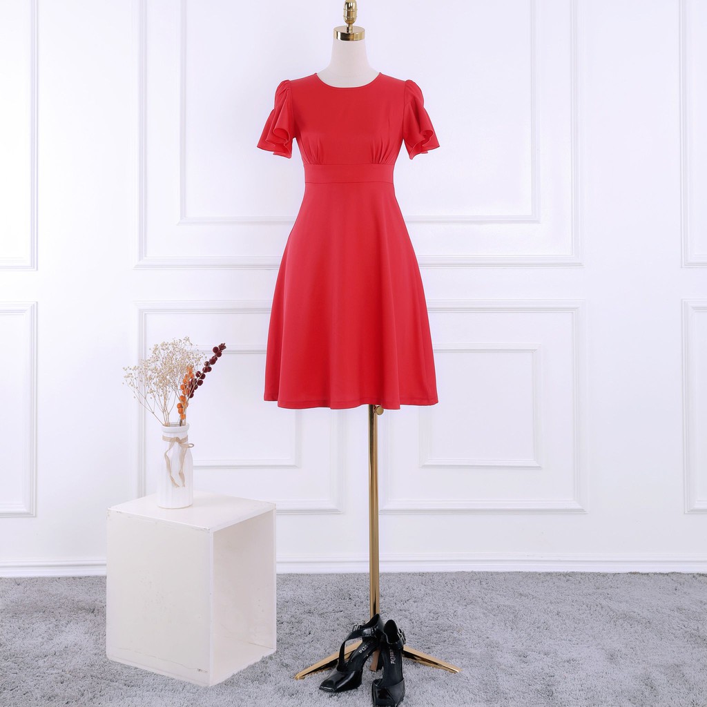 Đầm nữ cánh tiên, dáng xè điệu đà, tiểu thư, thiết kế cao cấp TK FASHION DK930
