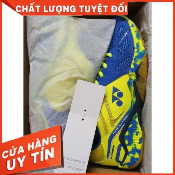 LV 10.10 Giày cầu lông yonex màu xanh - vàng Uy Tín Tốt Nhất . :)) [ NEW ĐẸP ] . new XCv ; ' ˇ