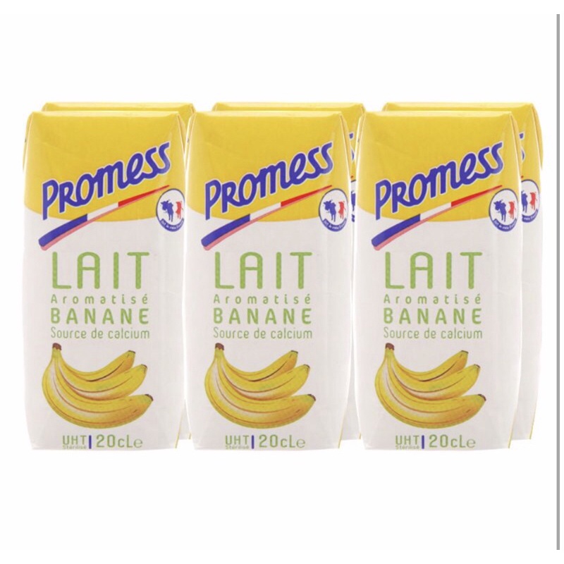 Sữa Tươi Promess Hương Chuối 200ML (Lốc 6 Hộp)