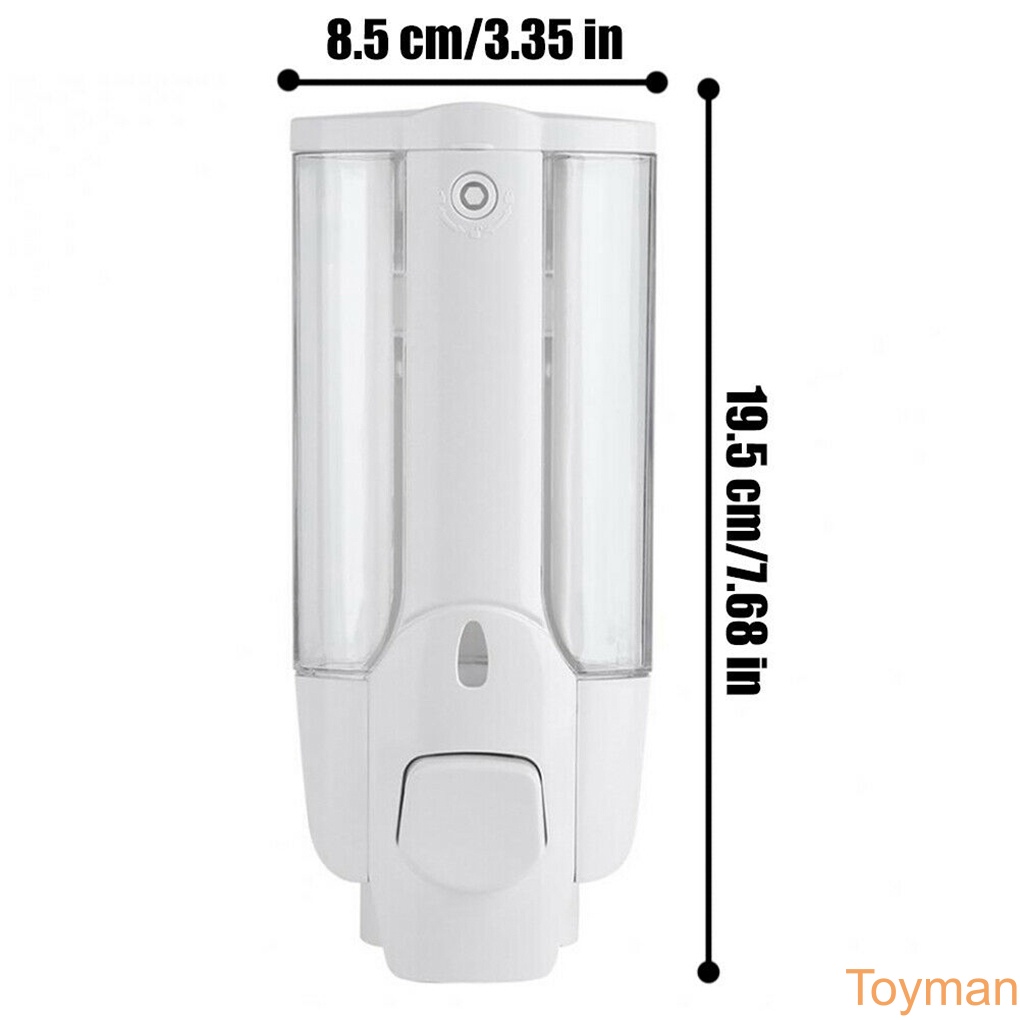 Wall Mounted Soap Dispenser Home Hotel Bathroom Hand Cleaner Soap Shampoo Shower Gel Dispenser