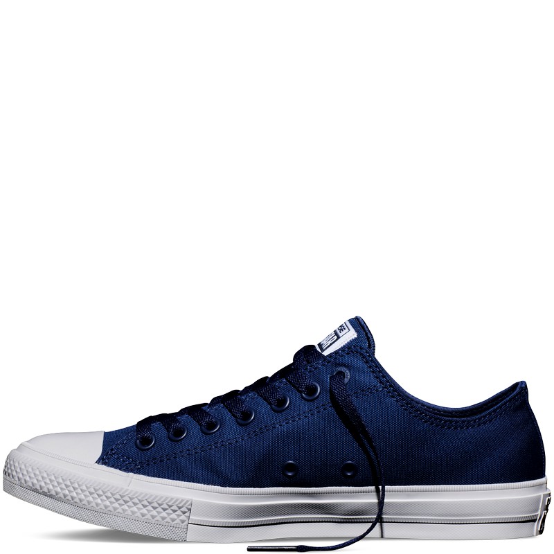 Giày All Star Ck II Nam Xanh Đậm Cổ Thấp