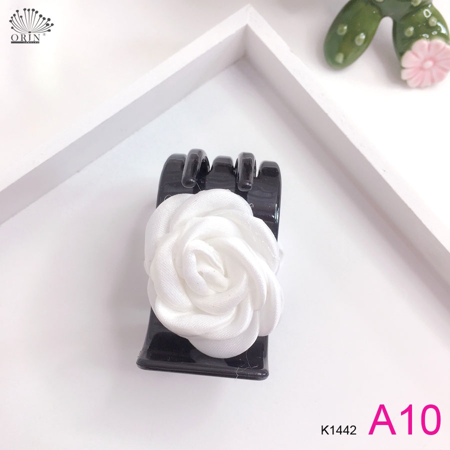 Kẹp tóc càng cua 5 răng đen, kẹp hoa thời trang cao cấp Orin K1442