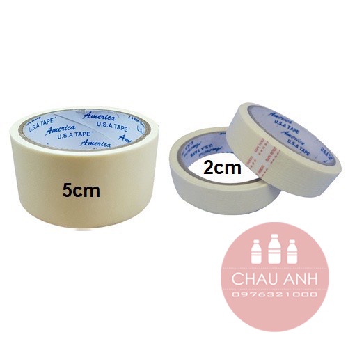 Băng dính giấy dùng để cố định giấy vẽ, chặn màu nước, viết chữ lên được