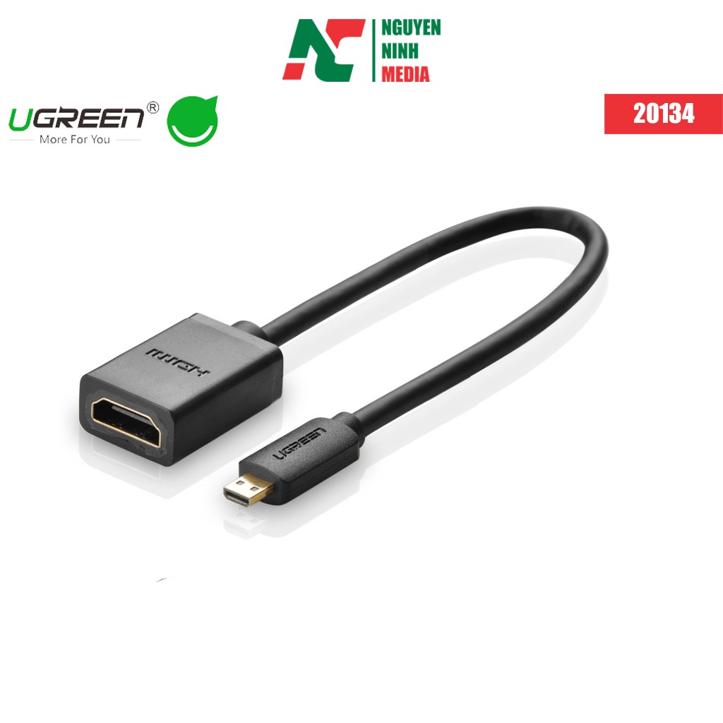 Cáp chuyển đổi micro HDMI to HDMI âm dài 20cm Ugreen 20134