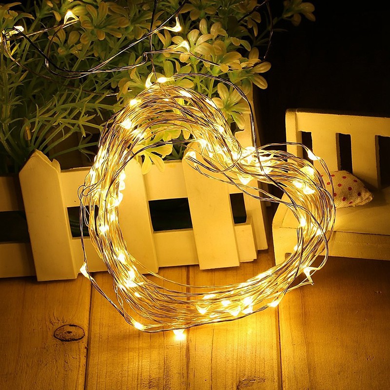 Dây đèn led trang trí REE Bedding fairy light đom đóm 4 màu thả trần phòng ngủ dùng pin AA DL19