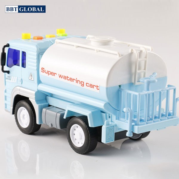 Mô hình xe bus thành phố cỡ lớn có đèn và nhạc cho bé BBT Global