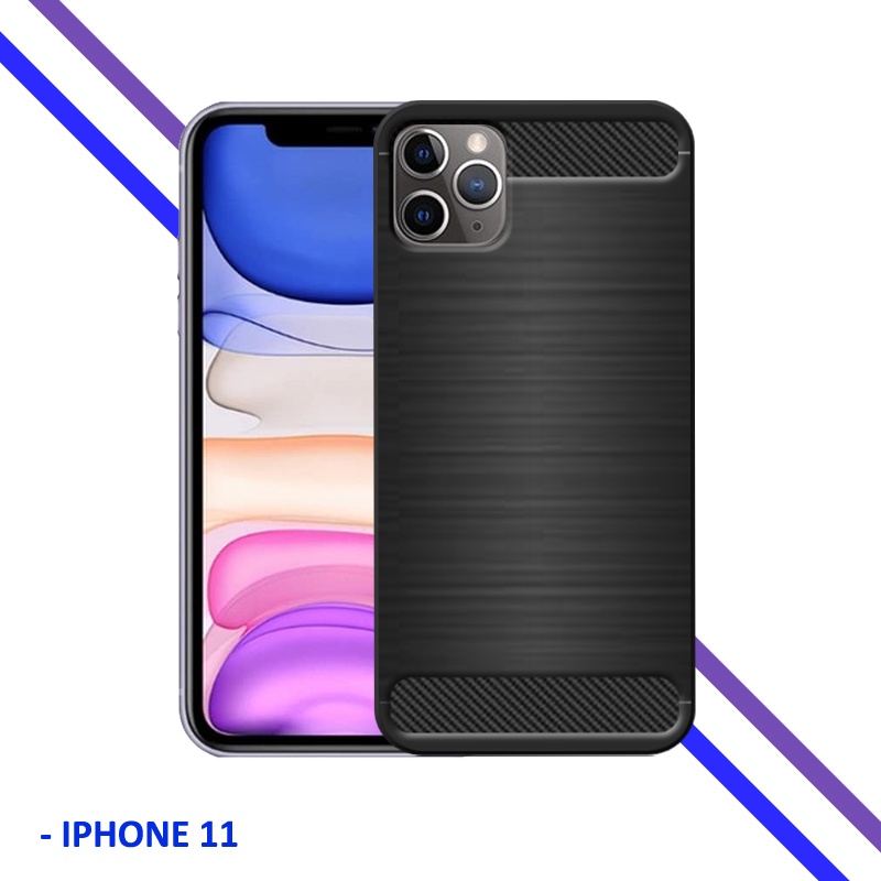 ✅ Ốp Điện Thoại Sợi Carbon Chống Va Đập Cho Apple Iphone 11