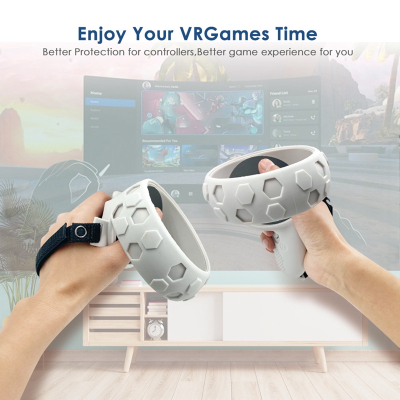 Đối với Oculus Quest 2 Vr Head Strap Oculus Quest 2 Strap Handle Cover Halo Strap Oculus Quest 2 Case Phụ kiện