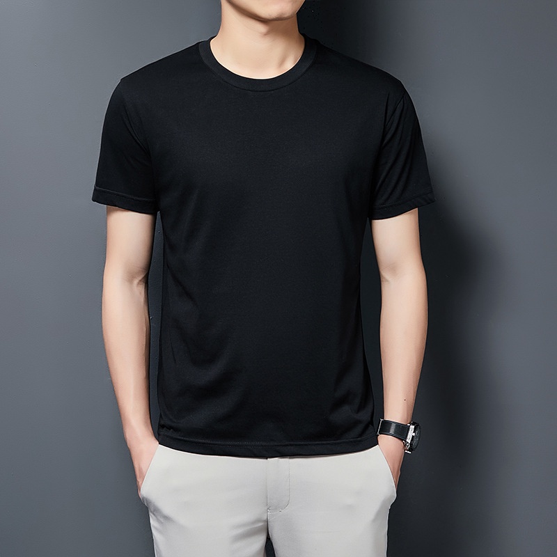 [Hot 2022] Áo Thun Nam Cổ Tròn Cao Cấp Trơn Màu Dáng POLO Vải Cotton 4 Chiều Co Giãn, Dày Dặn, Form Dáng Việt Nam | BigBuy360 - bigbuy360.vn