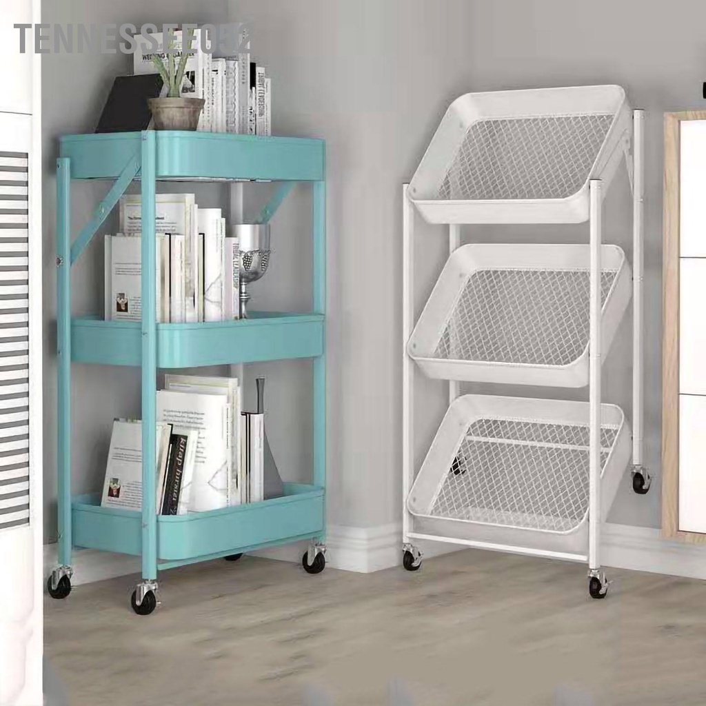 [Hàng HOT] Xe Để Đồ Bỉm Sữa Kệ 3 Tầng Đa Năng Xe Đẩy Spa Thép carbon Có thể tháo rời có gập lại【Tennessee052】