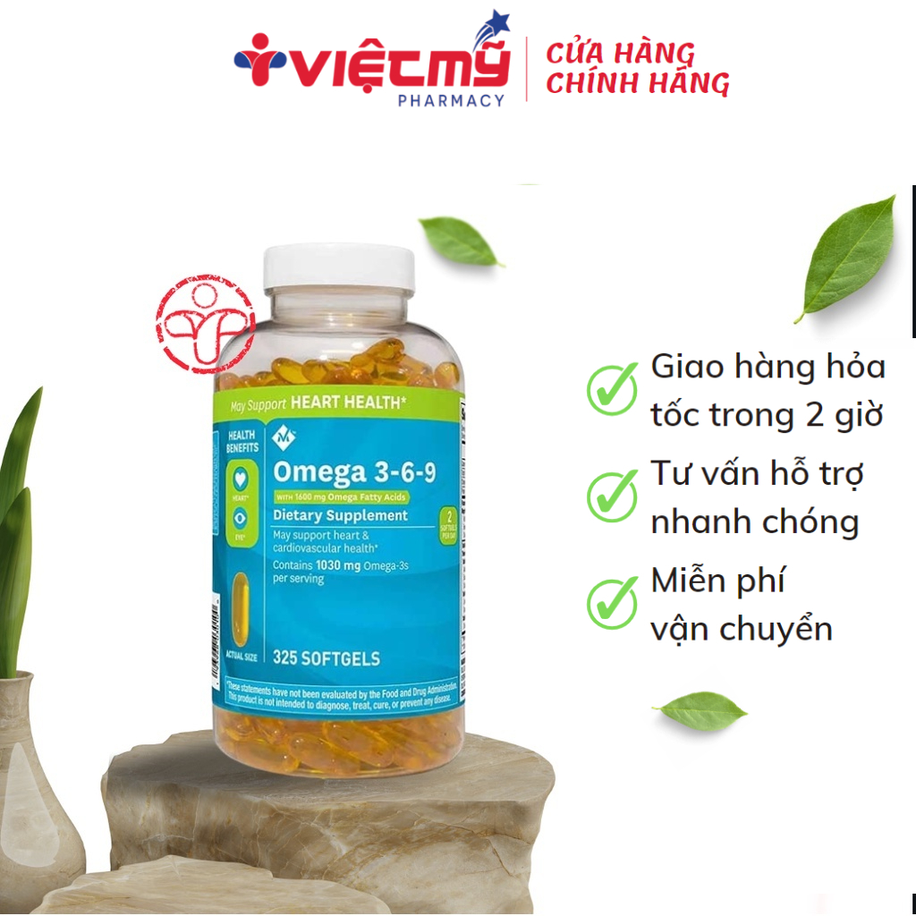 Dầu Cá Omega 369 Mỹ 325 Viên Hãng Member’s Mark - Fish Oil SP000307