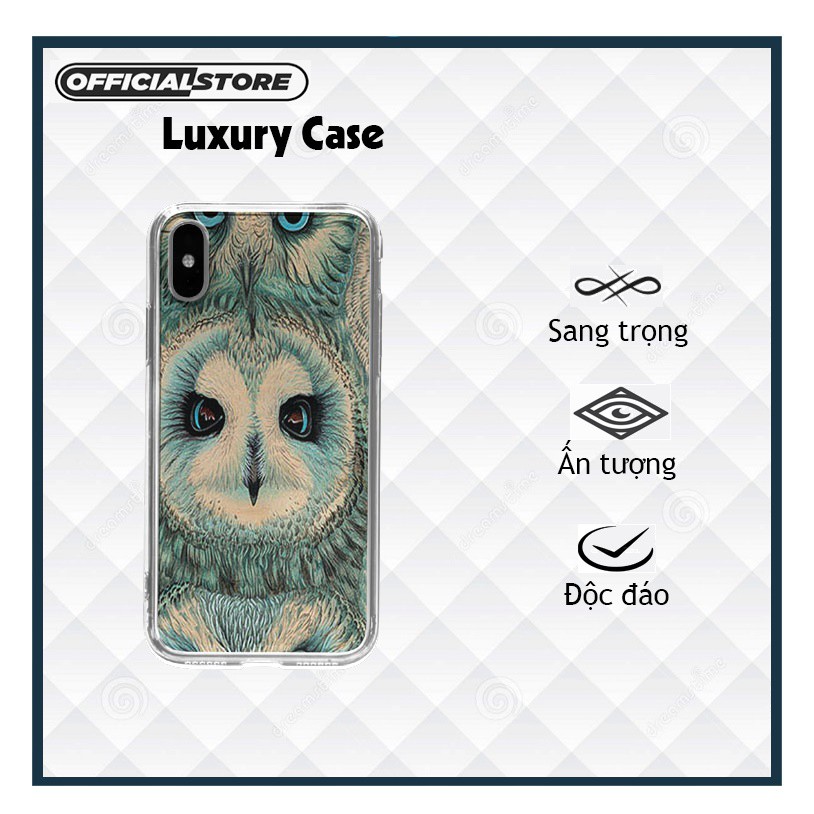 Ốp Lưng Design nghệ thuật đầu 3 con cú Iphone 5 đến Xs/Xs Max/11/11 Promax/12/12 Promax OWL20210132