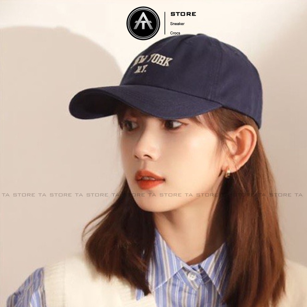 Mũ lưỡi trai NewYork thêu Ta Store thời trang, phong cách nón kết nữ Hàn Quốc cao cấp
