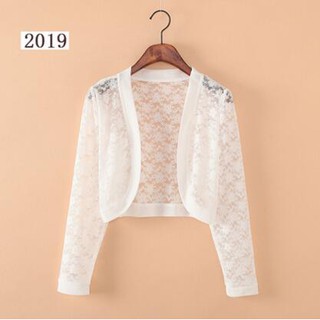 Áo Khoác Len Ren Form Lửng Tay Dài