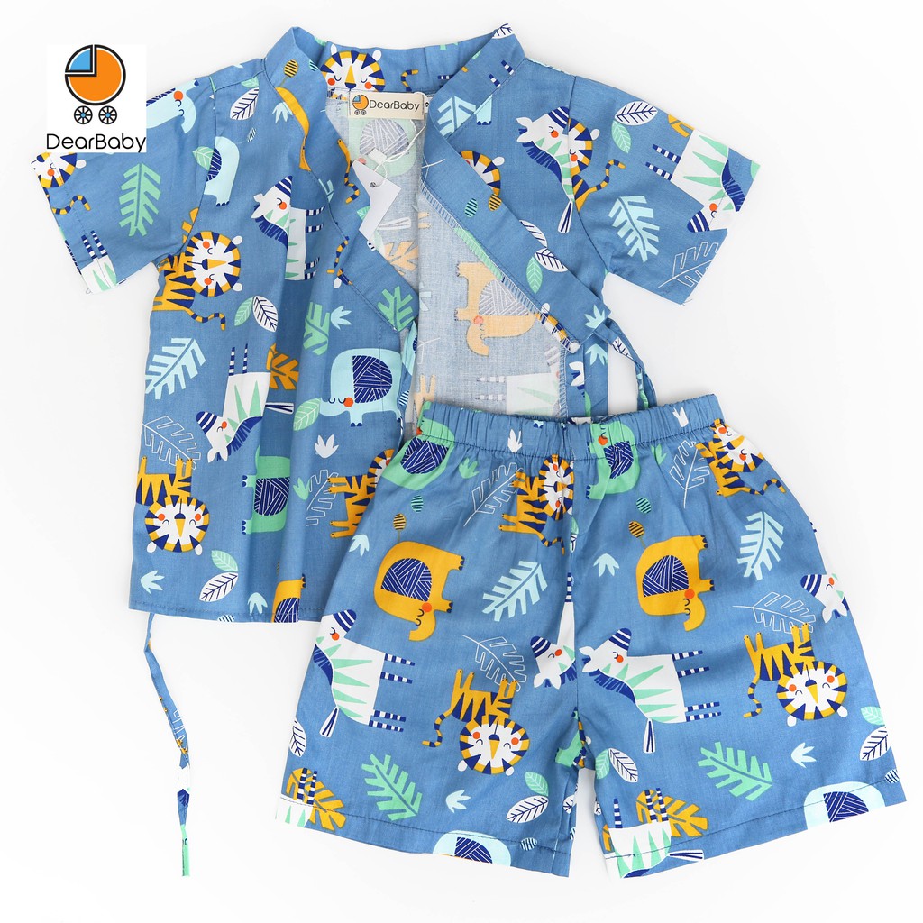 Set Pijama Yukata Họa Tiết Cho Bé DearBaby P-08