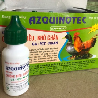 Dạng uống -chướng diều, khô chân trên gà,vịt AZQUINOTEC