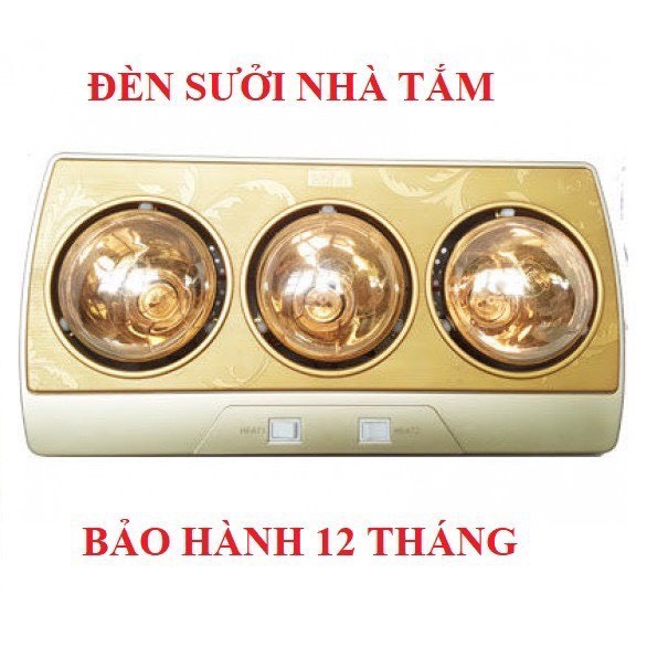 đèn sưởi nhà tắm chống rét - 2 bóng 3 bóng