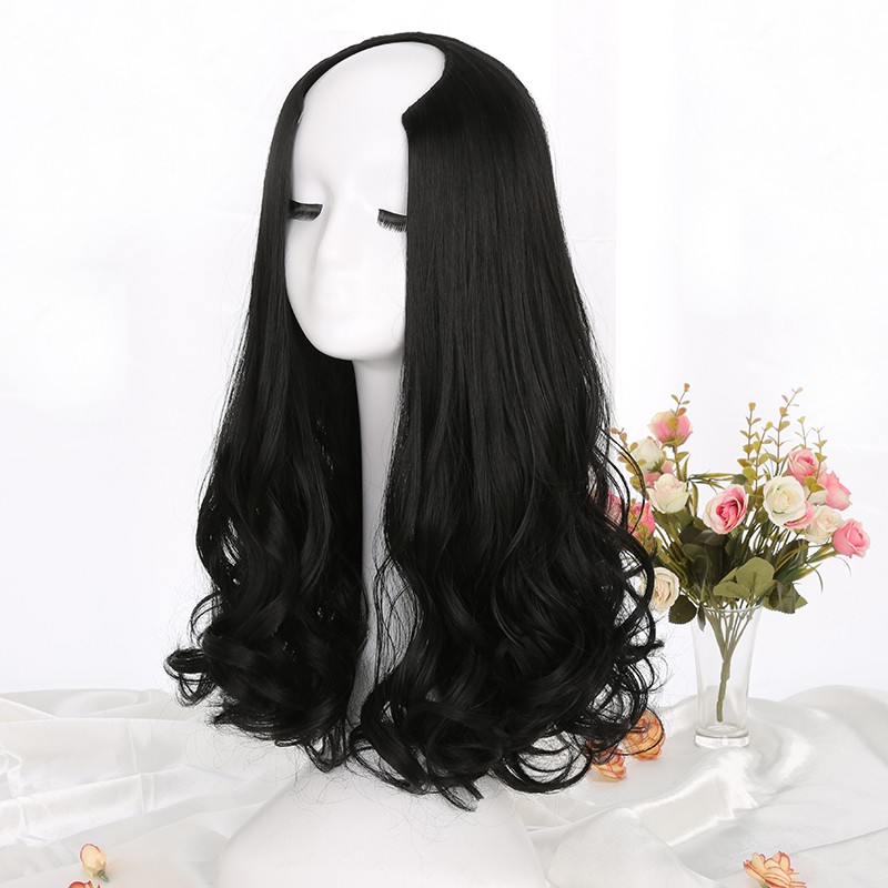 Tóc giả nữ kẹp U xoăn 55cm FREESHIP kẹp chữ U 9131