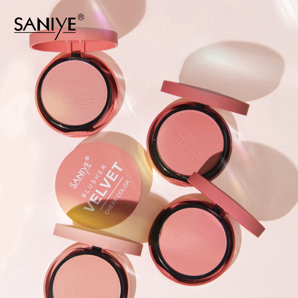 Hộp Phấn Má Hồng Saniye 4 Màu Kèm Cọ Trang Điểm Tiện Dụng E0145 | BigBuy360 - bigbuy360.vn