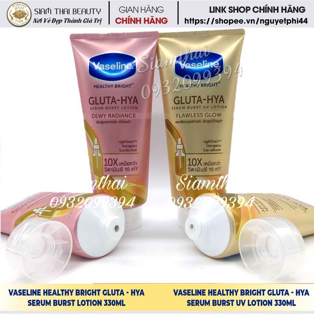 Sữa Dưỡng Thể Vaseline Healthy Bright Gluta-Hya 200ml - 330ml