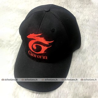 Nón game Logo Garena (Thêu 3D Black , không phái Decal dán)