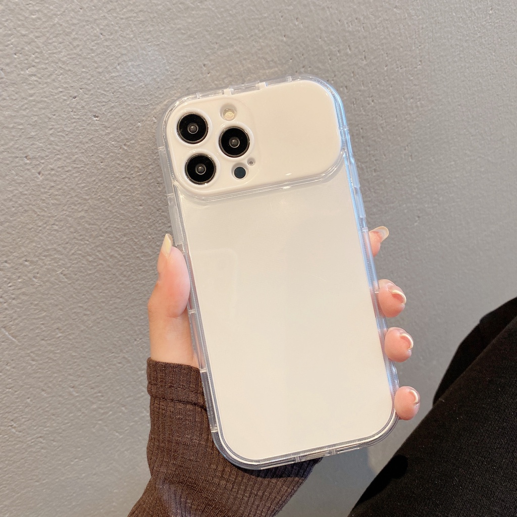 Ốp Điện Thoại Chống Sốc Tráng Gương Đơn Giản Thời Trang Cho iPhone 14 / 13 / 12 / 11 / XS / 8P / 7