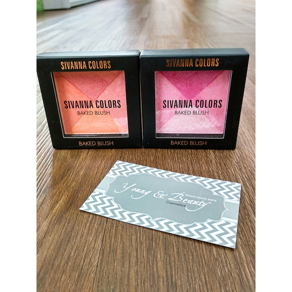 Phấn Má 4 in 1 SIVANNA COLORS Baked Blush