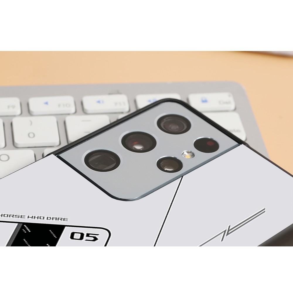Ốp lưng kính cường lực Samsung Galaxy S21, S21 Plus, S21 Ultra - Gaming ROG