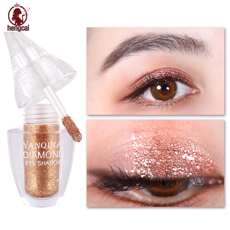 1 Bottle Liquid Eyeshadow Shining Waterproof Natural Makeup Eye Shadow Powder Cosmetic