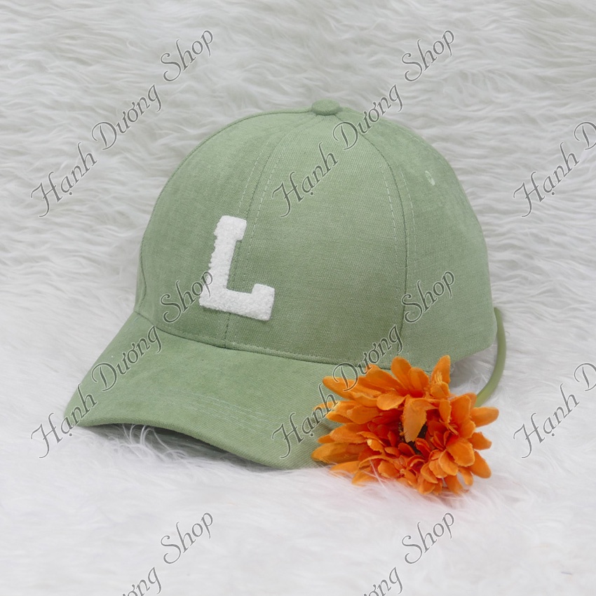 Nón kết nhung cao cấp mũ lưỡi trai nhung thêu lông xù chữ L thời trang cá tính phù hợp cả nam và nữ