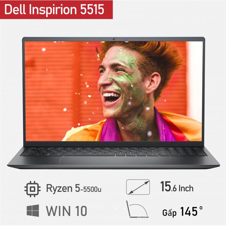 Laptop Dell Inspiron 15 5515 Ryzen 5-5500U, 8GB, 256GB, Radeon Graphics, 15.6'' FH